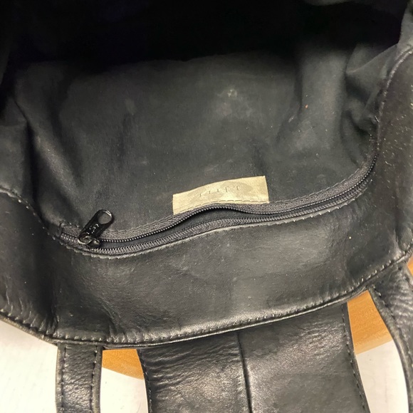 J Jill Leather Tote Bucket  Bag - Picture 4 of 9